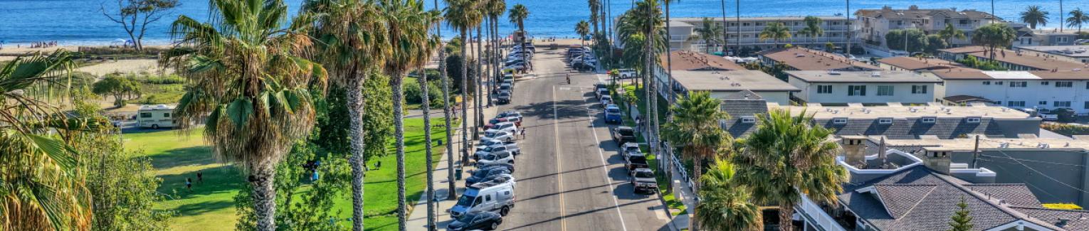 Linden Avenue leads to Carpinteria beach