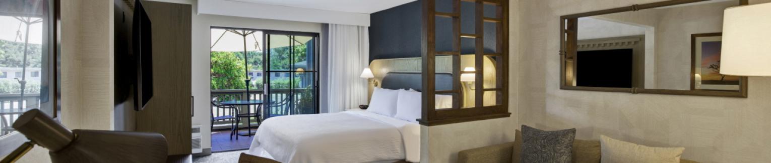 Ask about our special King Studio Suite with wetbar and a private balcony (there's only one!)