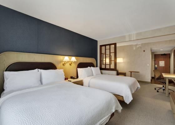 There is plenty of space in a two queen studio suite