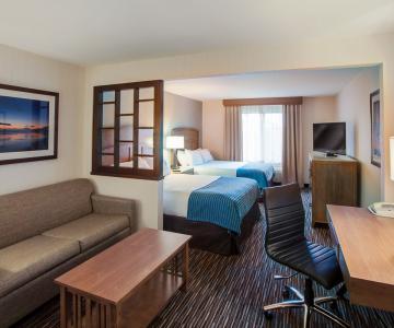 Two bed studio suite hotel room